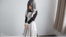 時雨の人形初体験  かわいいメイド服の下に水着？意識を失って良い感じ？
